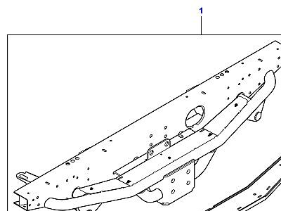 O05095 REAR TOWING STEP  Defender (L316)