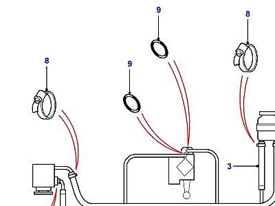 P01005 POWER STEERING PIPES  Defender (L316)