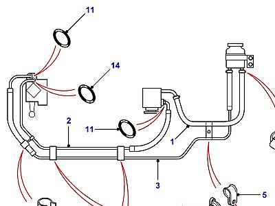 P01010 POWER STEERING PIPES  Defender (L316)
