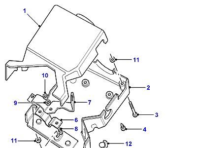 P02005 КОЖУХ РУЛЕВОЙ КОЛОНКИ  Defender (L316)