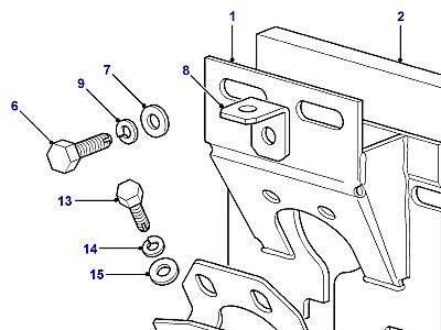 P02010 STEERING COLUMN TOP SUPPORT  Defender (L316)