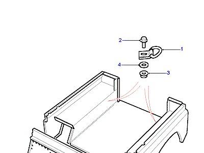 Q01005 LUGGAGE TIE DOWN LOOPS  Defender (L316)
