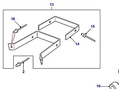 Q02005 ДЕРЖАТЕЛЬ ЗАПАСНОГО КОЛЕСА  Defender (L316)