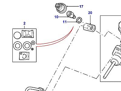 S01015 CLUTCH MASTER CYLINDER & PIPES  Defender (L316)