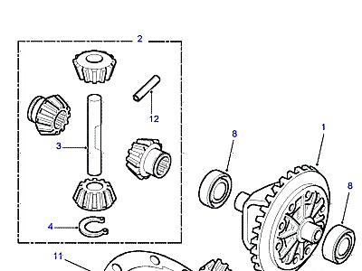 B02010 DIFFERENTIAL CASE FRONT  Defender (L316)