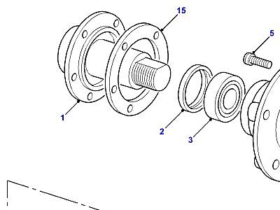 B02040 FRONT HUBS-FROM (V) LA930456  Defender (L316)
