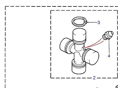 B04005 КАРДАННЫЙ ВАЛ ПЕРЕДНИЙ  Defender (L316)