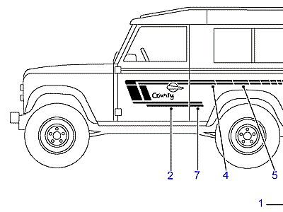 C01030 BODY TAPES  Defender (L316)