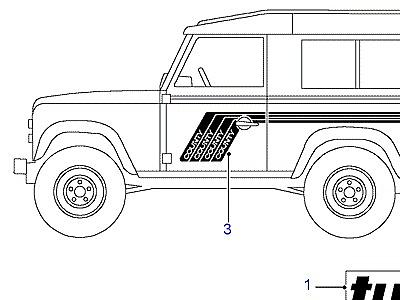 C01035 BODY TAPES  Defender (L316)