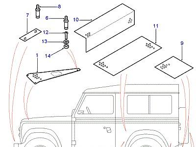C01100 CHEQUER PLATES-EXTERIOR  Defender (L316)