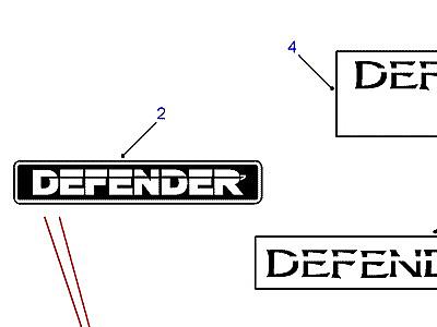 C01125 DECALS & BADGES  Defender (L316)