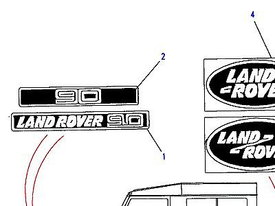 C01135 DECALS & BADGES  Defender (L316)