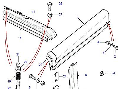C01150 DRAIN CHANNELS-SOFT TOP  Defender (L316)