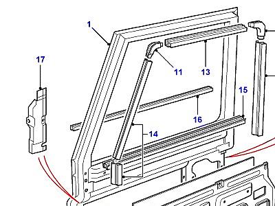C01165 FRONT DOOR В СБОРЕ  Defender (L316)