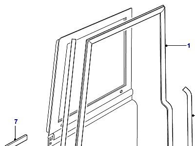 C01205 FRONT DOOR SEALS  Defender (L316)