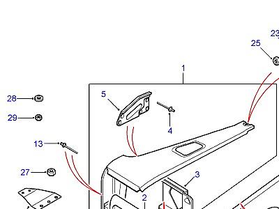 C01220 FRONT WING В СБОРЕ  Defender (L316)