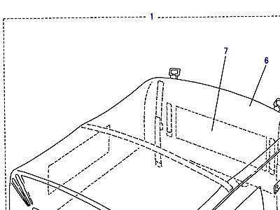 C01295 HOOD ASSY CANVAS - BULKHEAD FIXING  Defender (L316)