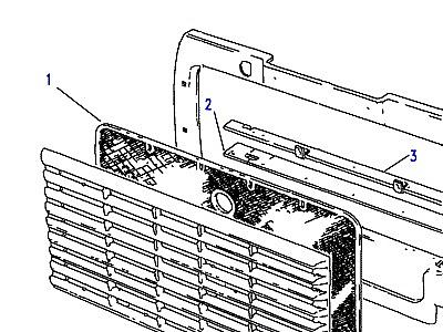 C01380 RADIATOR GRILLE CHAFF GUARD  Defender (L316)