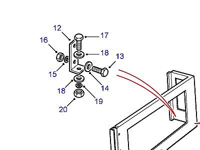 C01480 REAR BODY UPPER FIXINGS  Defender (L316)