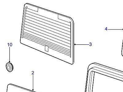 C01500 REAR END DOOR В СБОРЕ -FROM (V) 2A000001  Defender (L316)