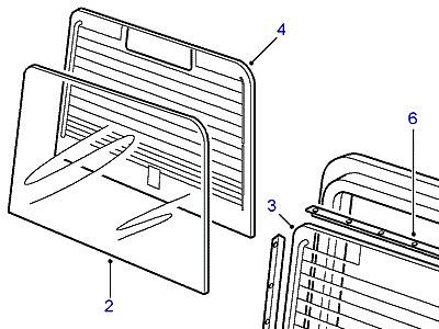 C01505 REAR END DOOR В СБОРЕ -TO (V) 1A999999  Defender (L316)