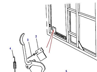 C01510 REAR END DOOR CHECK MECHANISM-LEVER TYPE  Defender (L316)
