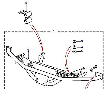 C01570 REAR STEP В СБОРЕ -FIXED  Defender (L316)