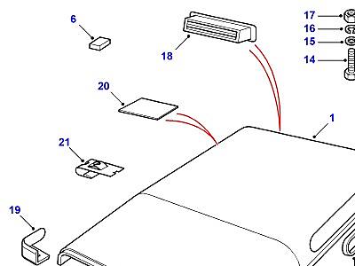 C01585 ROOF В СБОРЕ  Defender (L316)