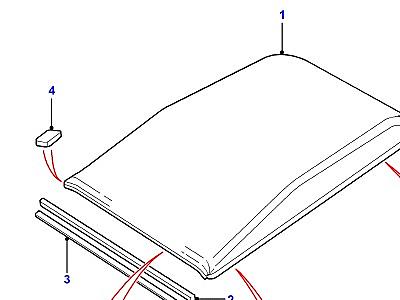 C01590 ROOF В СБОРЕ  Defender (L316)