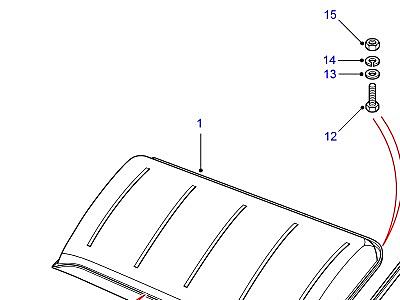 C01595 ROOF В СБОРЕ  Defender (L316)