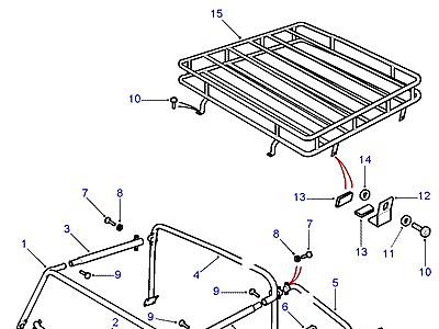 C01600 ROOF RACK & MOUNTING FRAME UPPER  Defender (L316)