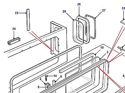 C01635 SIDE WINDOW  Defender (L316)