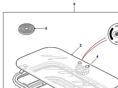 C01680 SUNROOF В СБОРЕ -TWIST HANDLE  Defender (L316)