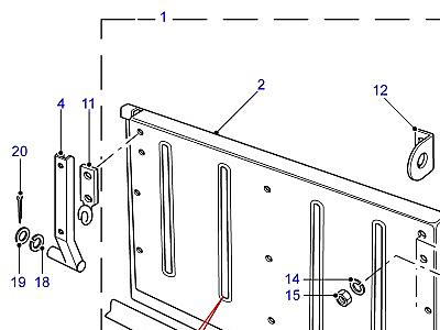 C01685 TAILBOARD ASSY LOWER - LOWER HINGED  Defender (L316)