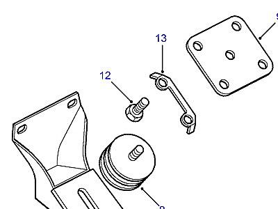 C02070 ОПОРА КОРОБКИ ПЕРЕДАЧ  Defender (L316)