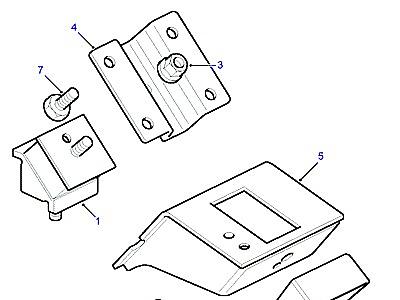 C02075 ОПОРА КОРОБКИ ПЕРЕДАЧ  Defender (L316)