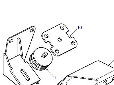 C02080 ОПОРА КОРОБКИ ПЕРЕДАЧ  Defender (L316)