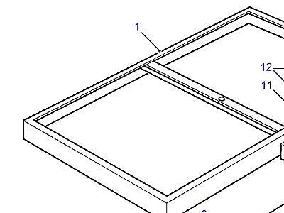 D02010 BATTERY FIXINGS-SPLIT CHARGE  Defender (L316)