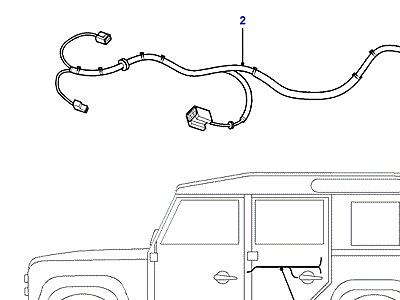D02060 HARNESS-DOOR REAR  Defender (L316)