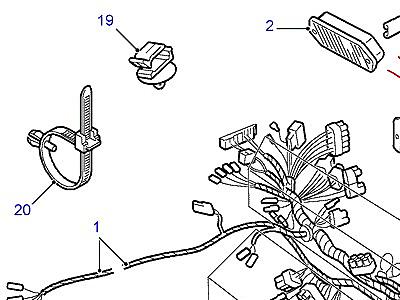 D02130 HARNESS-MAIN  Defender (L316)