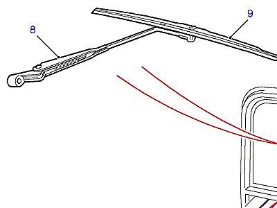 D11010 REAR SCREEN WIPER-FROM (V) MA965106  Defender (L316)