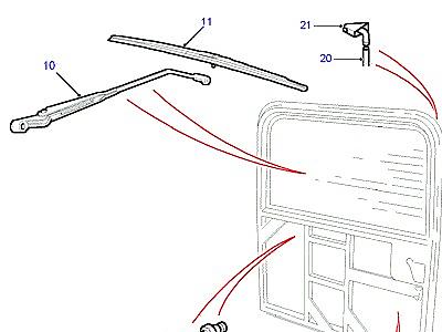 D11015 REAR SCREEN WIPER-TO (V) MA965105  Defender (L316)