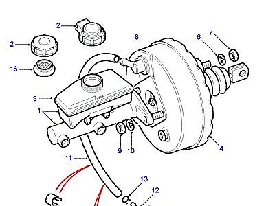 E01020 MASTER CYLINDER & SERVO  Defender (L316)