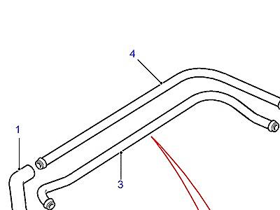 F01115 HEATER PIPES  Defender (L316)