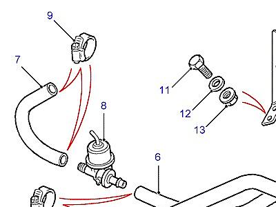 F01120 HEATER PIPES  Defender (L316)