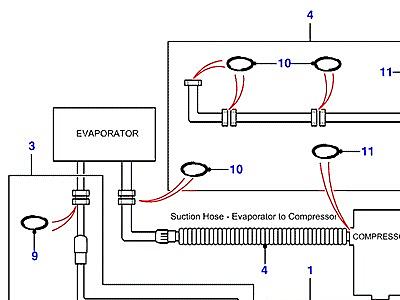 F01135 HOSE LAYOUT-EXCEPT V8 EFI  Defender (L316)