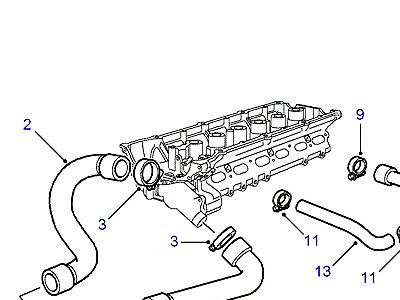 F02065 RADIATOR HOSES  Defender (L316)