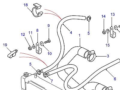 F02075 RADIATOR HOSES  Defender (L316)