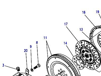 G01050 CLUTCH & FLYWHEEL  Defender (L316)