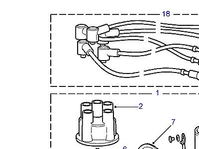 G01075 DISTRIBUTOR, LEADS, COIL & PLUGS  Defender (L316)